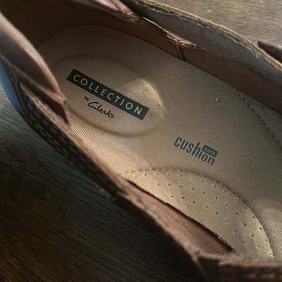 Clarks Cheyn Wale Mary Jane Tan Leather Loafer - Womens 9.5 / 9 1/2 new w/o box - Picture 4 of 7